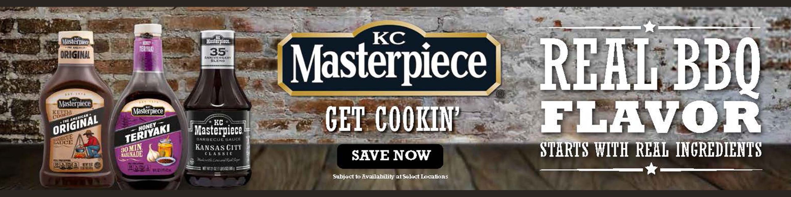 Russ's Market KC Masterpiece BBQ sauce flavors advertisement